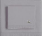 Lacoste Solid Sleet 4-Piece 100% Cotton Percale Sheet Set