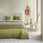 Luxury Olive Green King Cotton Sateen Bedsheet Set | 220 TC | Kardol by Bedding House