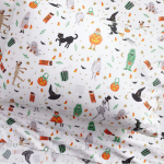 Luxury Trick-or-Treat Organic King Cotton Bedsheet Set | Glow-in-Dark | Pottery Barn