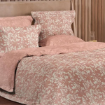 CLAY CONTOUR | Earth-Toned Minimalist Organic Cotton Percale Bedding Set