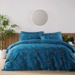 Japanese Maple Teal Double Duvet Cover | T-300 | by Christy USA
