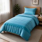 Azure Weave Single Duvet Cover Set | T-300 | by Sapphire