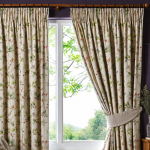 Dorma Woodland Birds Natural Pencil Pleat Curtains