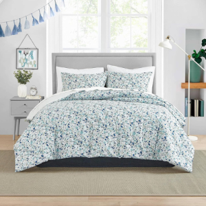 Poppy & Fritz Olivia Blue Full/Queen Duvet Set | T-200
