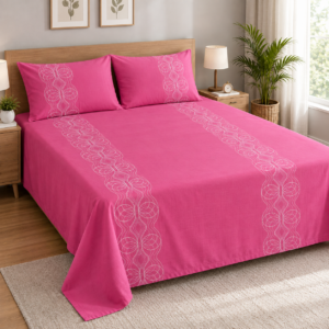 Pink Luxe Bedsheet | T-300 |  by Sapphire