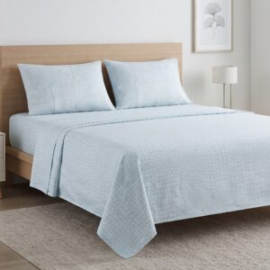 Aqua Stone Print Bedsheet | T-220 | by Sapphire