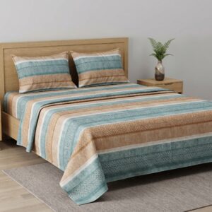 Teal Heritage Bedsheet | T-300 | by Olivier Desforges