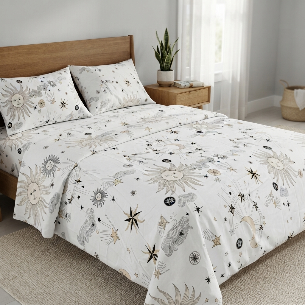 Sun & Family Sheet Set | T-240 | by West Elm - Image 3