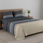 Luxe Geometric Stripe Bedsheet | T-300 | by Bedding House