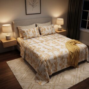 Golden Bamboo Bedsheet | T-300 | by Sara Miller
